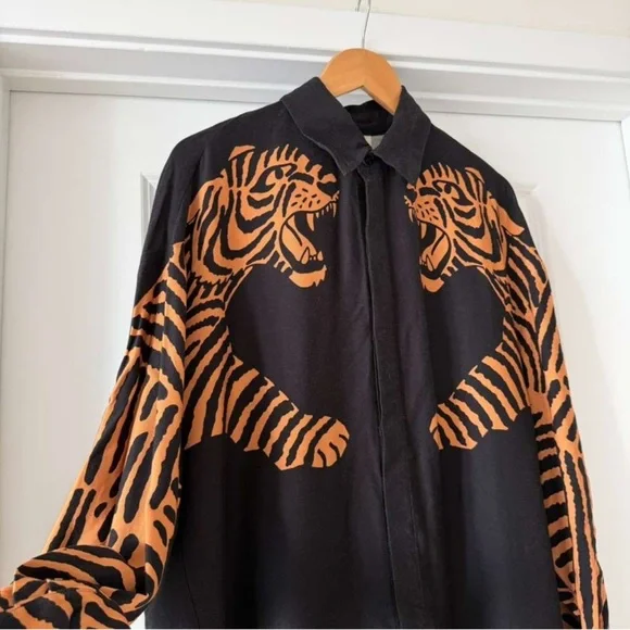 FARM Rio Black Tiger Long Sleeve Shirt - Picture 2 of 9